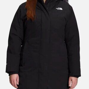 North Face Women's Plus Arctic Parka Insulated Fill Hooded Jacket 2x Black